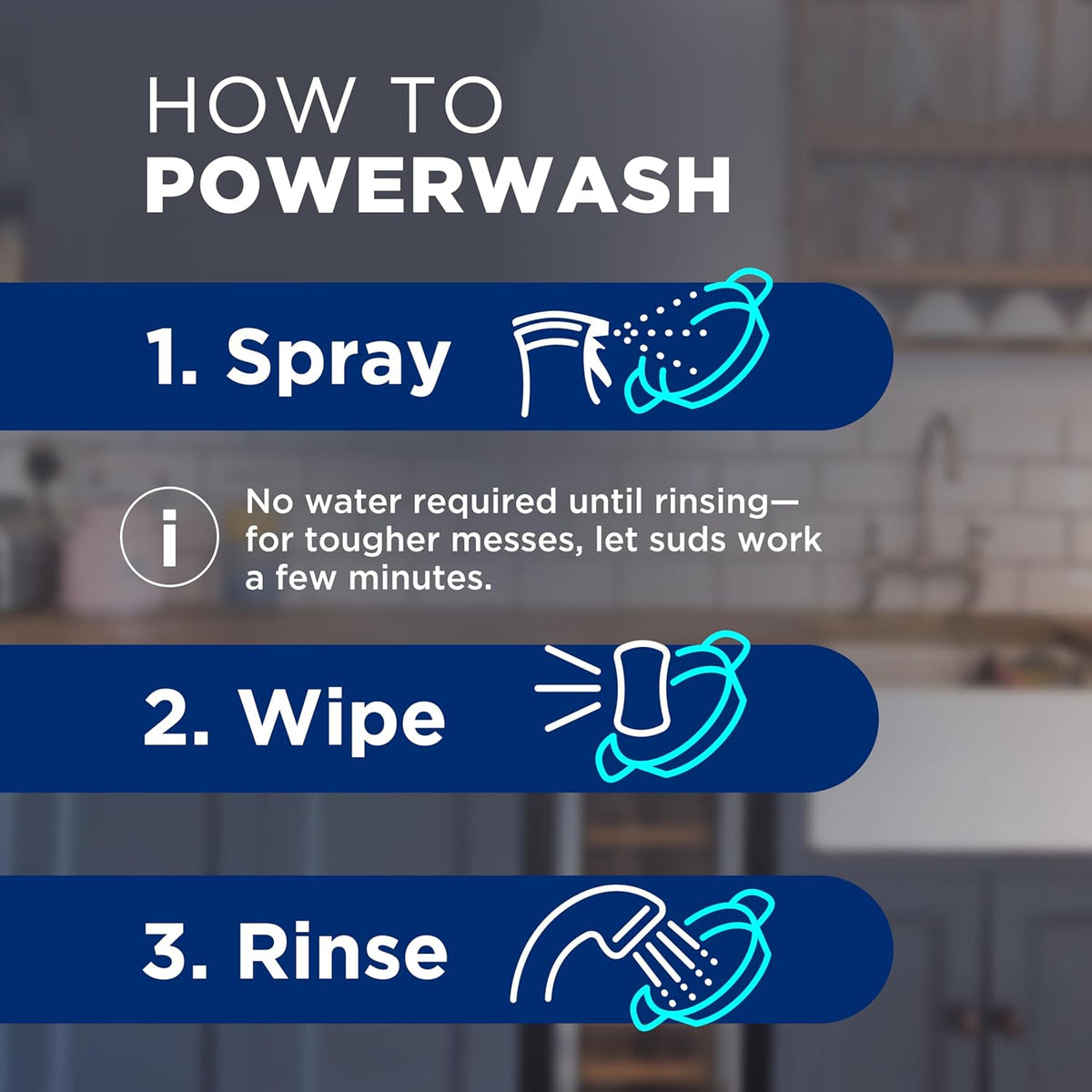 Dawn Platinum Powerwash Dish Spray – Concentrated Multi-Surface Cleaner, Removes 99% of Grease