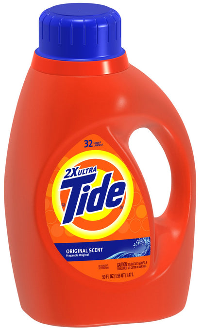 Tide Original Scent Liquid Laundry Detergent – 6X Cleaning Boost, 4X Cleaner, Fights 100% of Stains