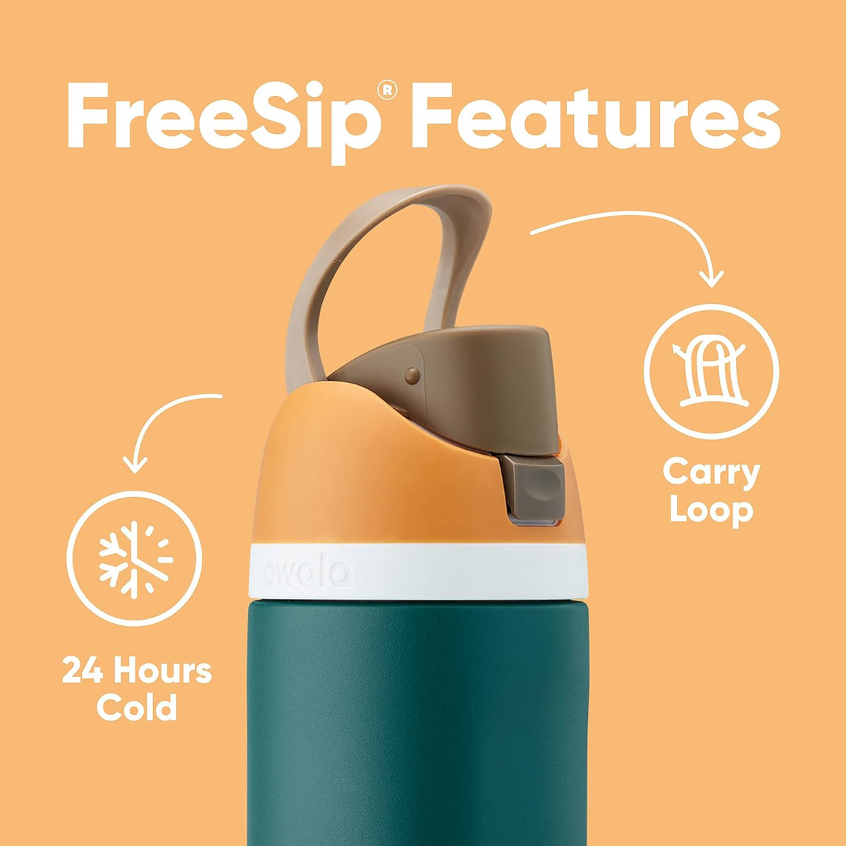 Owala FreeSip Insulated Stainless Steel Water Bottle
