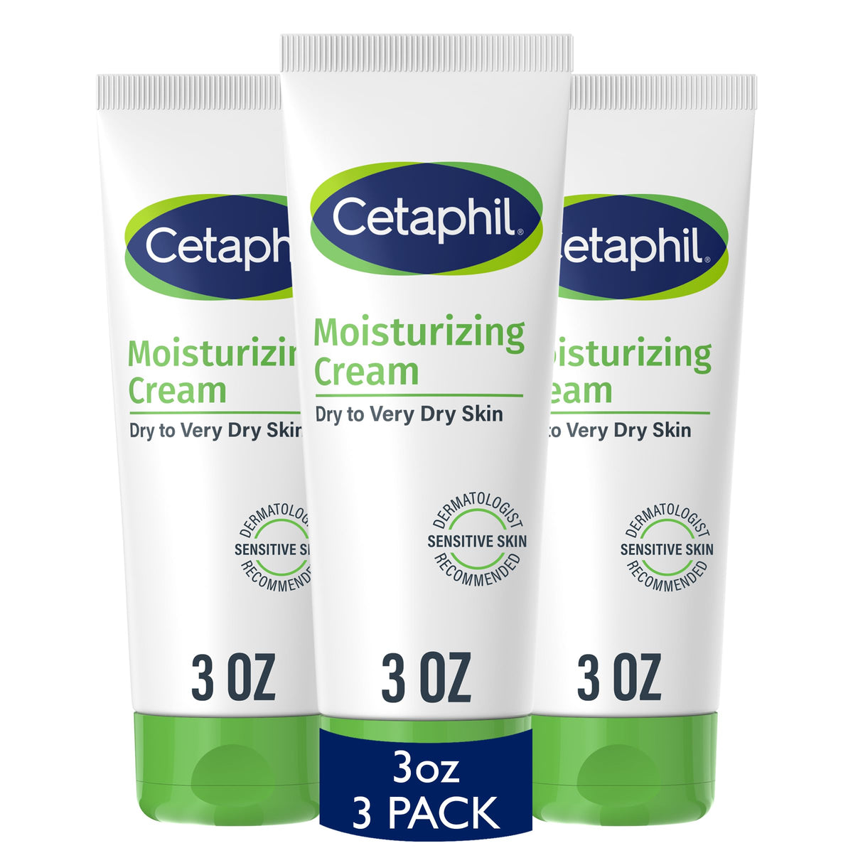 Cetaphil Moisturizing Cream for Dry to Very Dry Skin – 48-Hour Hydration, Fragrance-Free, 16 fl oz