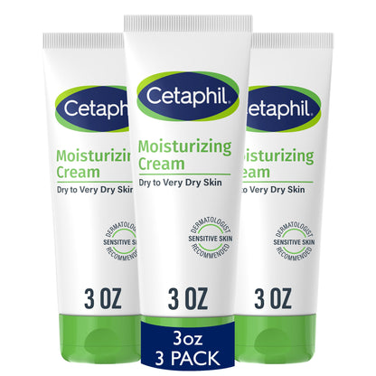 Cetaphil Moisturizing Cream for Dry to Very Dry Skin – 48-Hour Hydration, Fragrance-Free, 16 fl oz