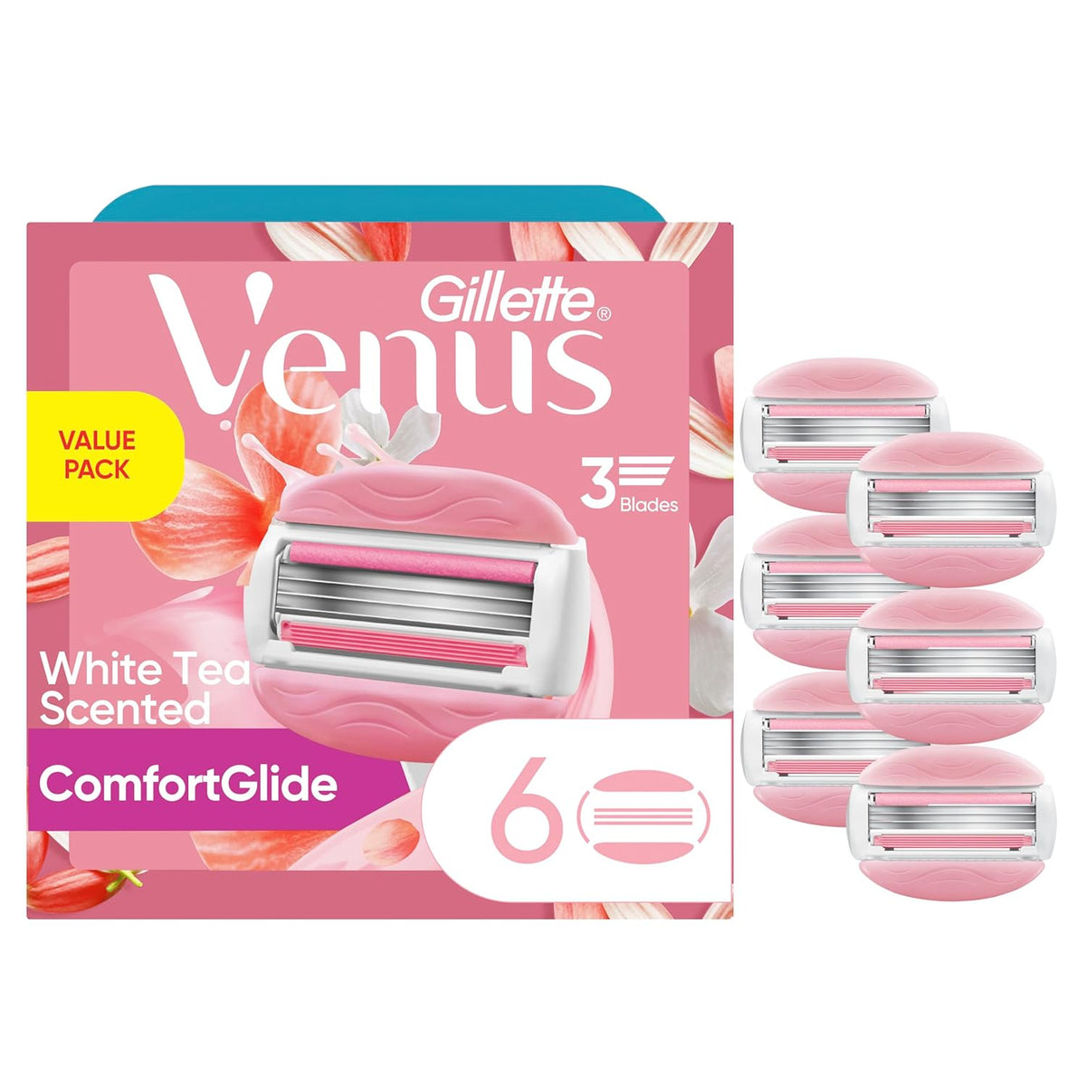 Gillette Venus ComfortGlide White Tea Women's Razor Blades