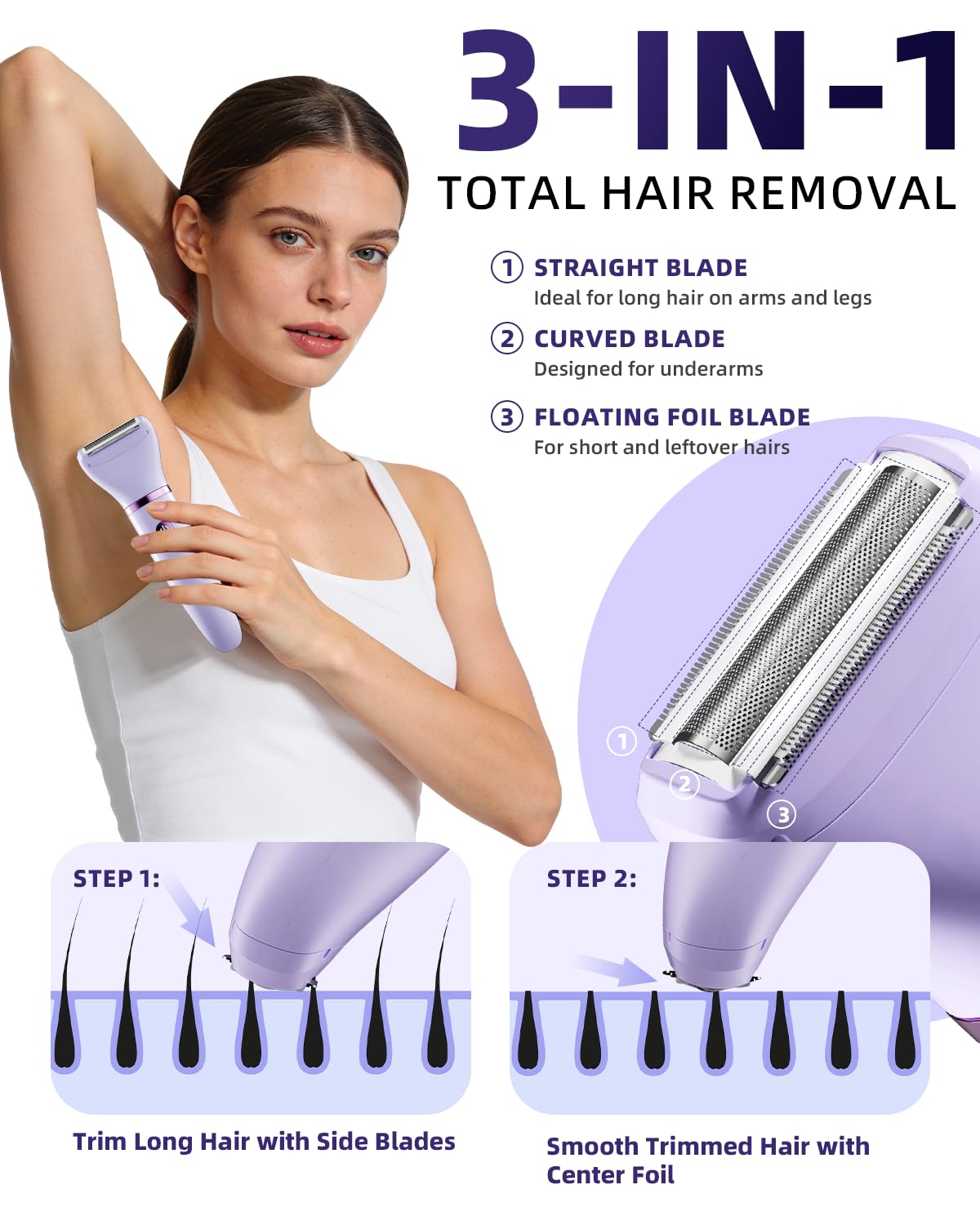 Ufree Bikini Trimmer Electric Razors for Women