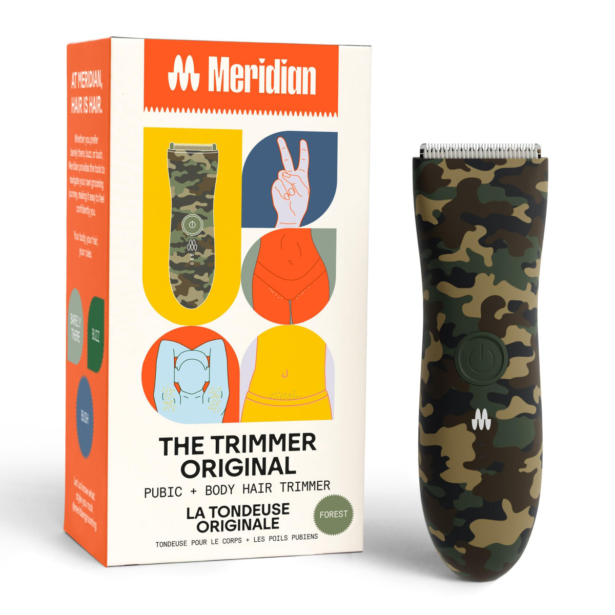 MERIDIAN The Trimmer Original - Body Hair Trimmer for Men