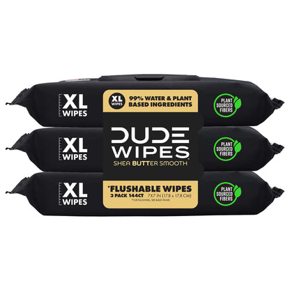 DUDE Wipes - Flushable Wipes - 6 Pack, 288 Wipes