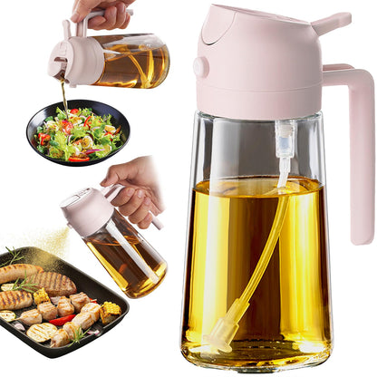 TrendPlain 16oz/470ml Glass Olive Oil Sprayer for Cooking