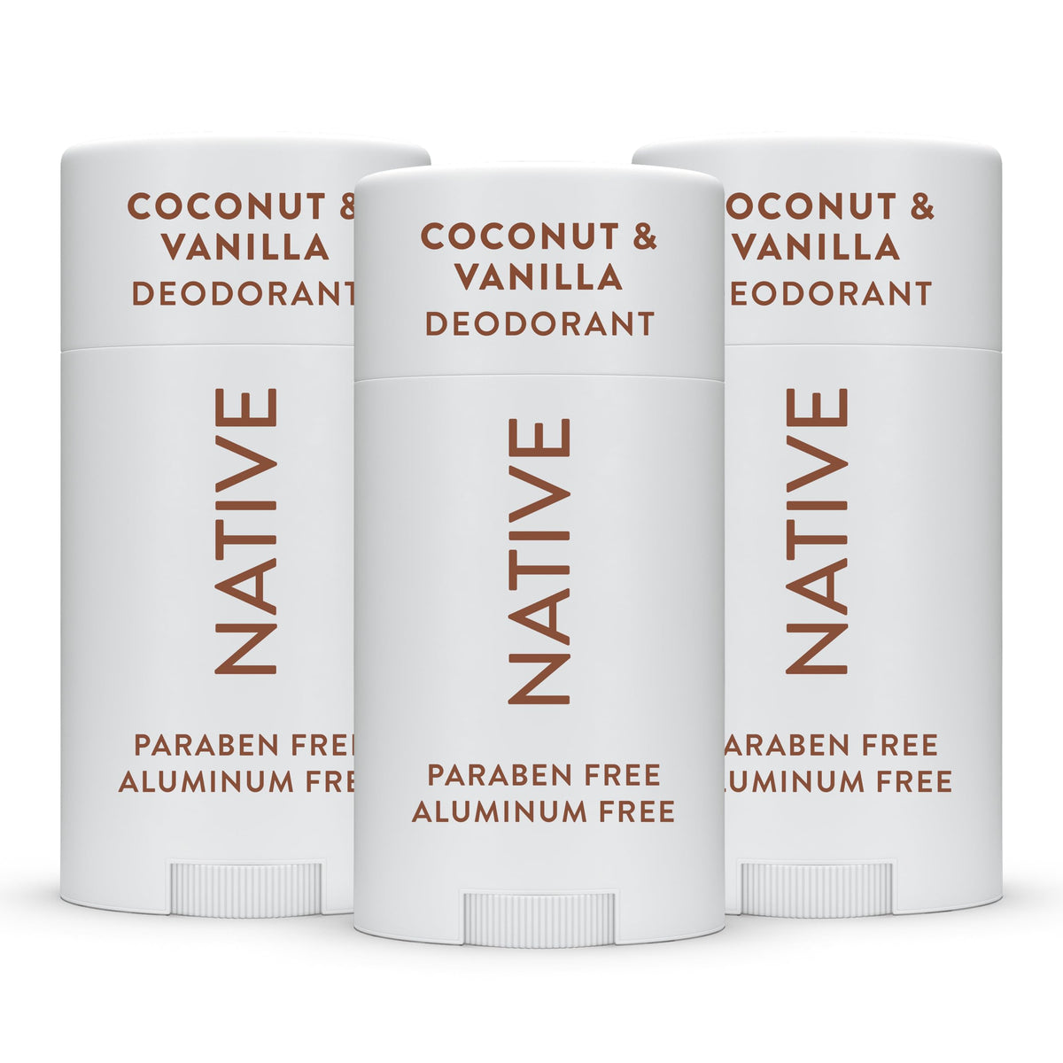Native Aluminum-Free Deodorant – Coconut & Vanilla Scent, Naturally Derived, For Men & Women