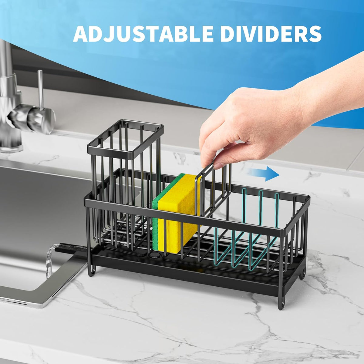 Cisily Sponge Holder for Kitchen Sink