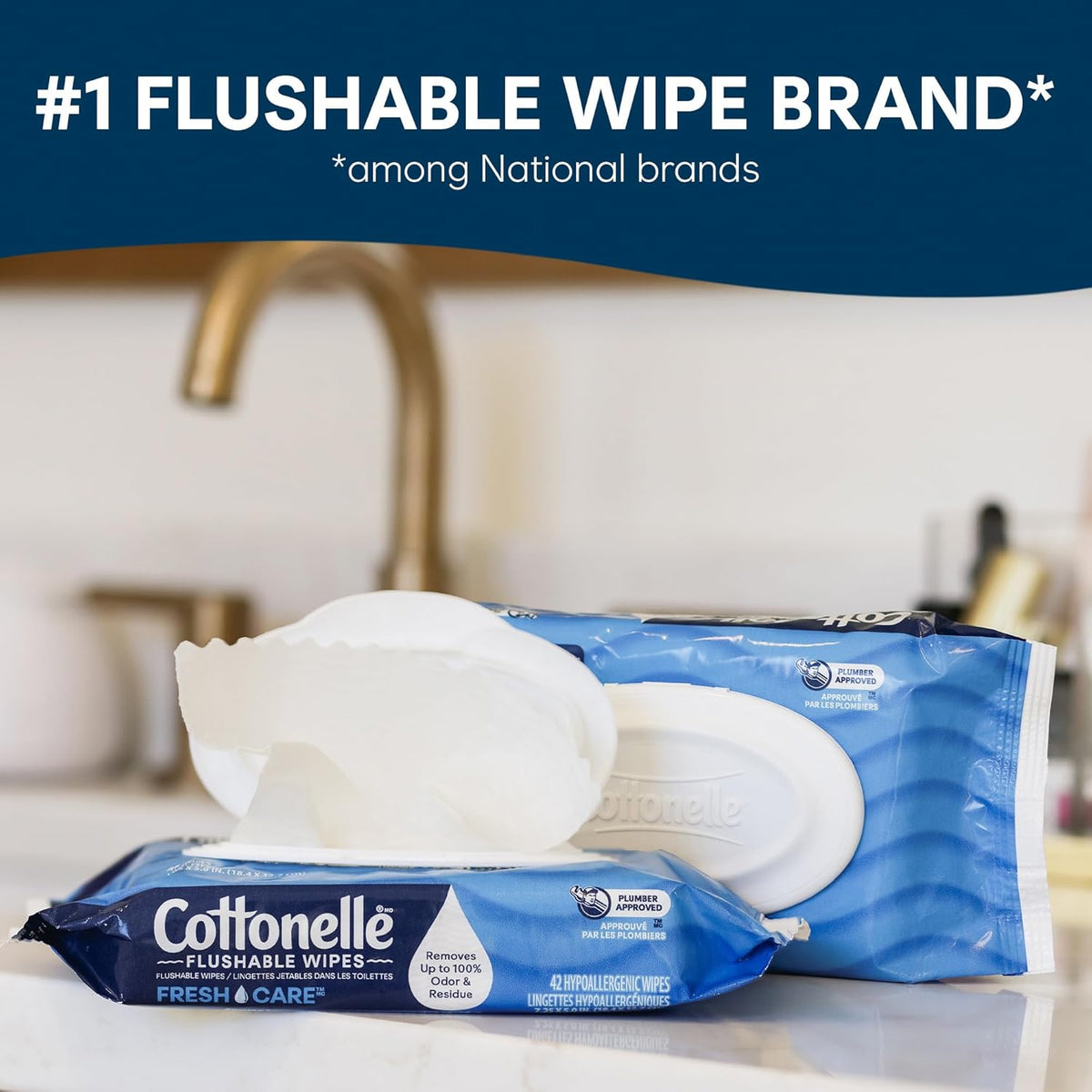 Cottonelle Fresh Feel Flushable Wet Wipes