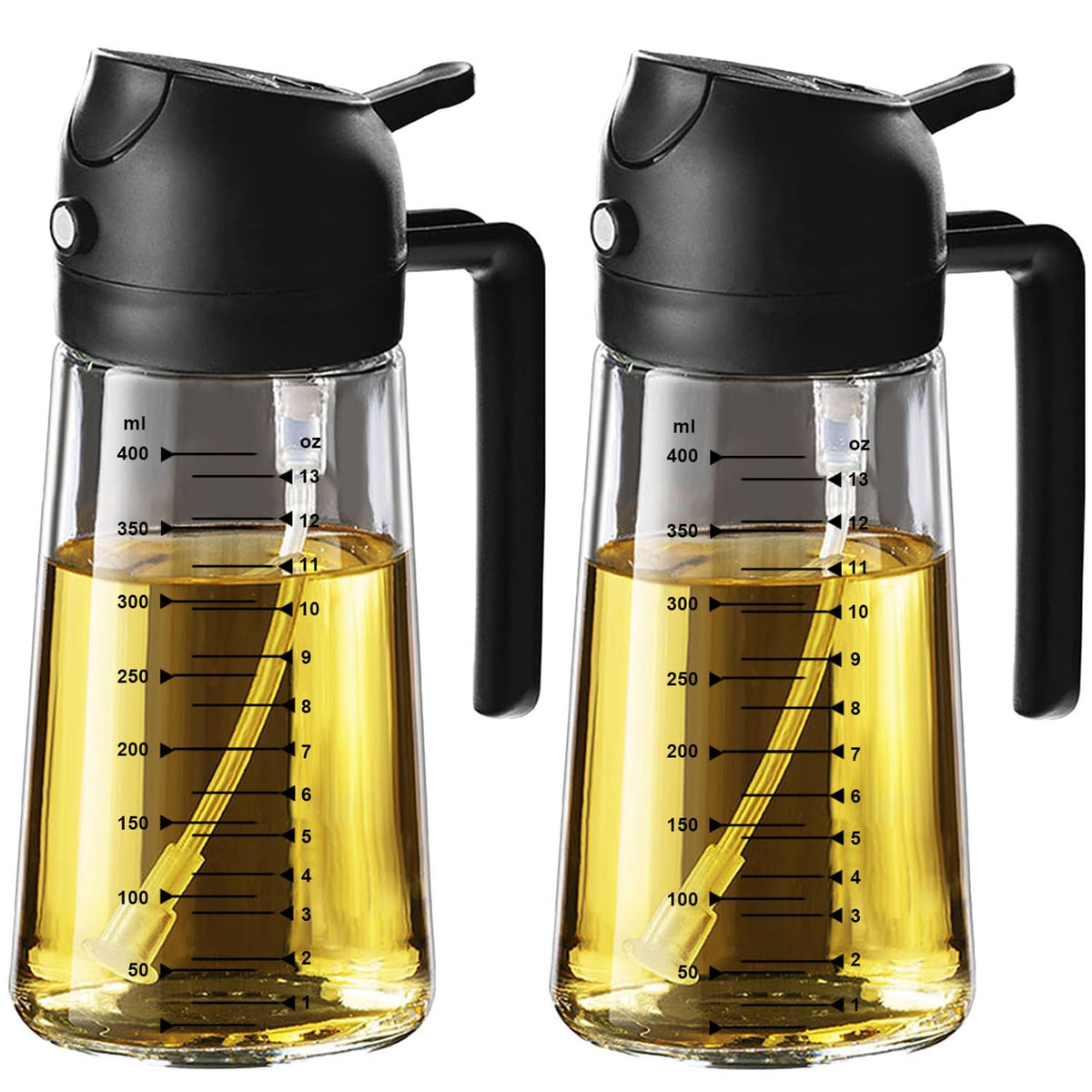 TrendPlain 16oz/470ml Glass Olive Oil Sprayer for Cooking