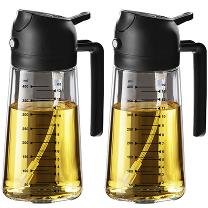 TrendPlain 16oz/470ml Glass Olive Oil Sprayer for Cooking