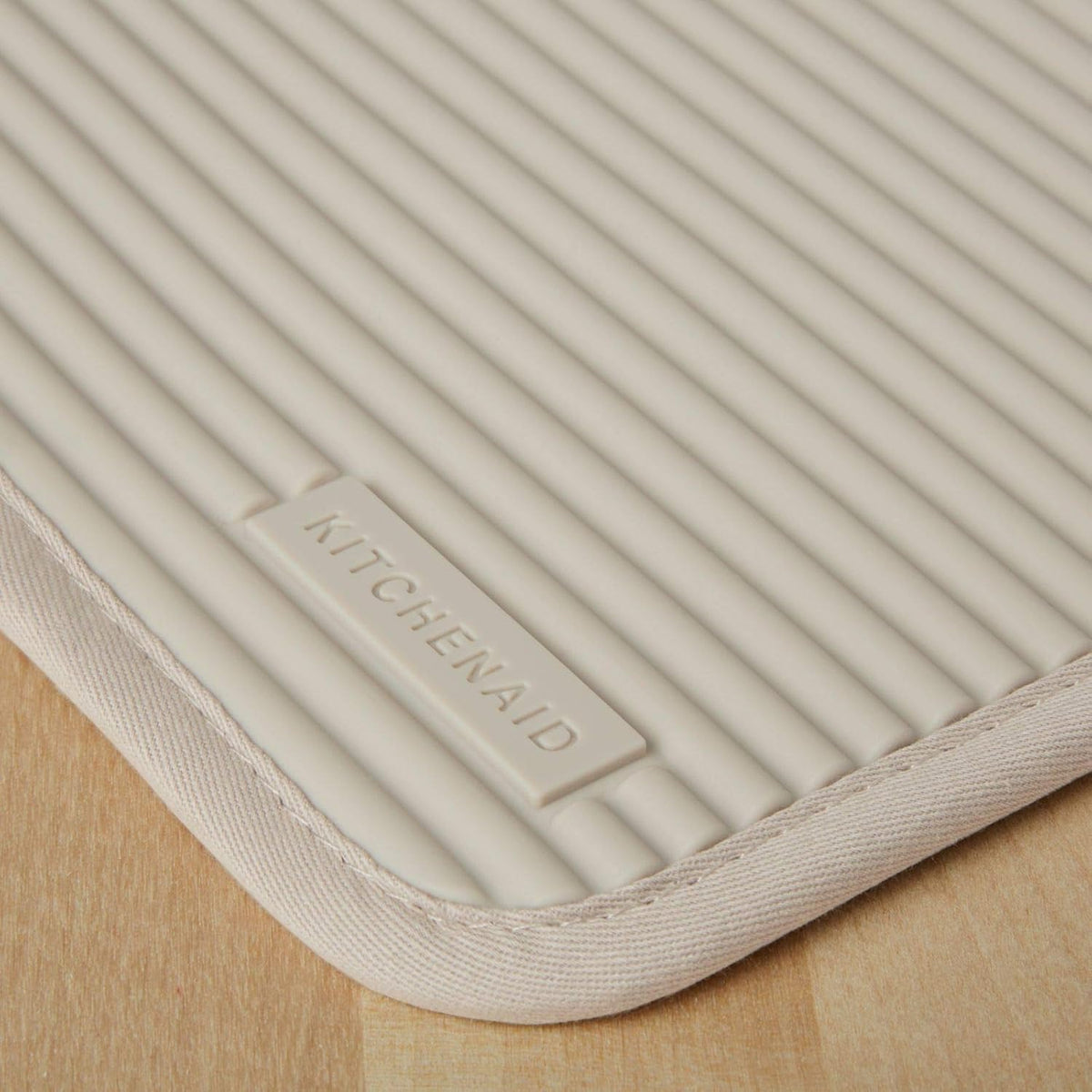 KitchenAid Ribbed Soft Silicone Pot Holder Set of 2 – Heat Resistant to 500°F, Waterproof, 7"×9"