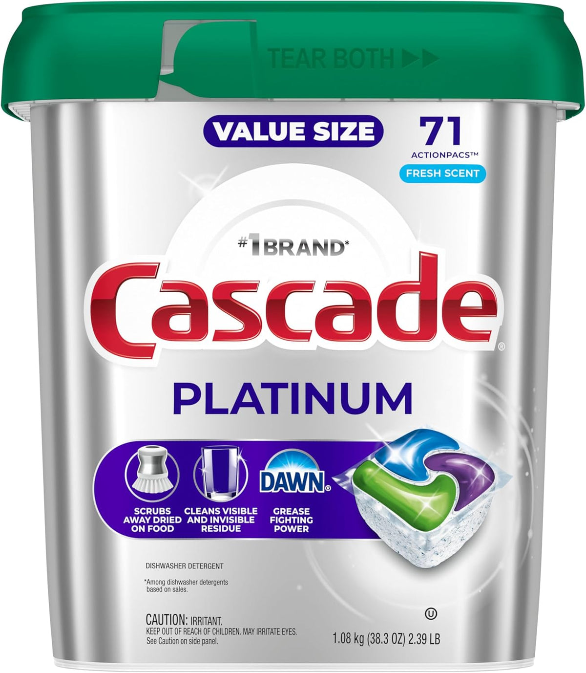 Cascade Platinum Dishwasher Pods