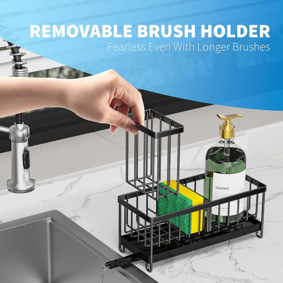 Cisily Sponge Holder for Kitchen Sink