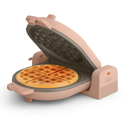BELLA Flip & Store Belgian Waffle Maker – 1000W, Ceramic Nonstick, Compact Upright Storage