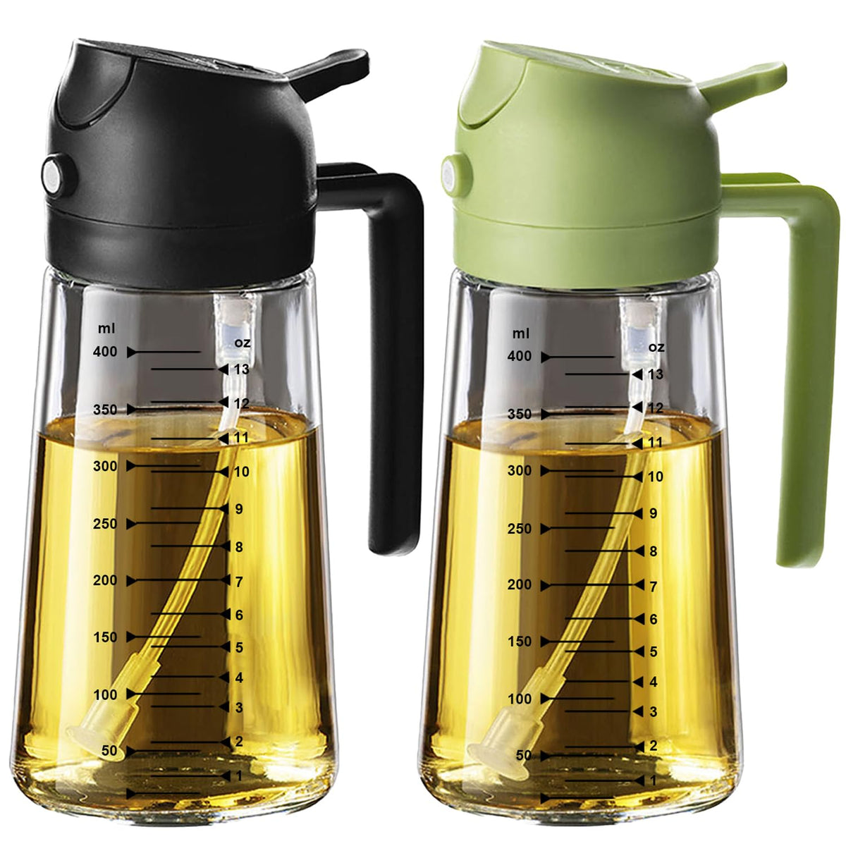 TrendPlain 16oz/470ml Glass Olive Oil Sprayer for Cooking
