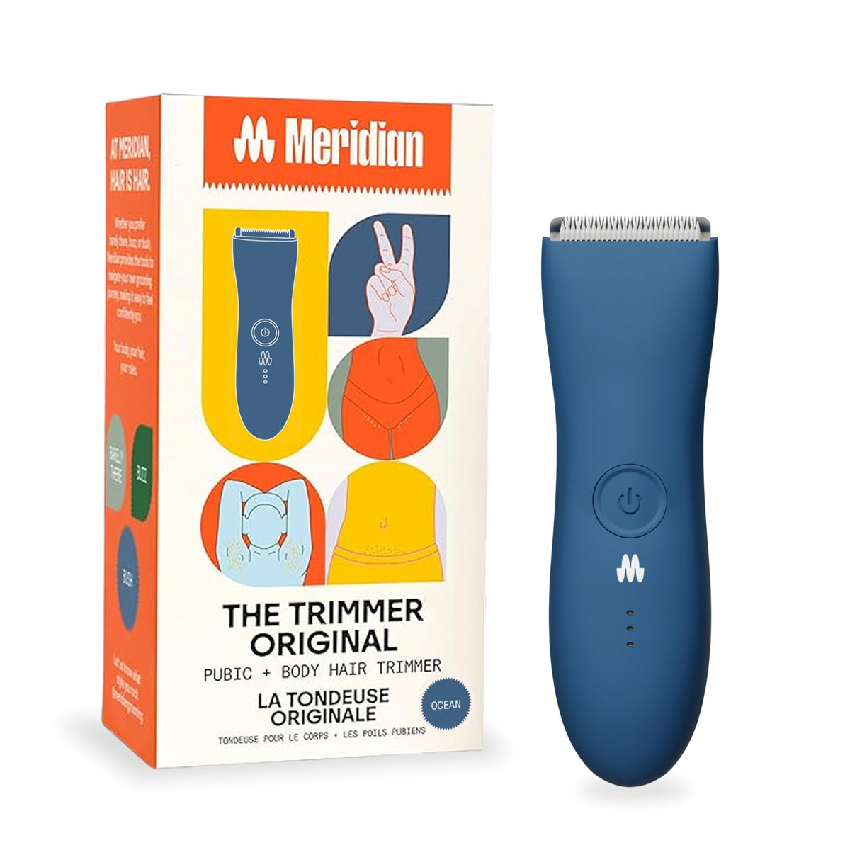 MERIDIAN The Trimmer Original - Body Hair Trimmer for Men
