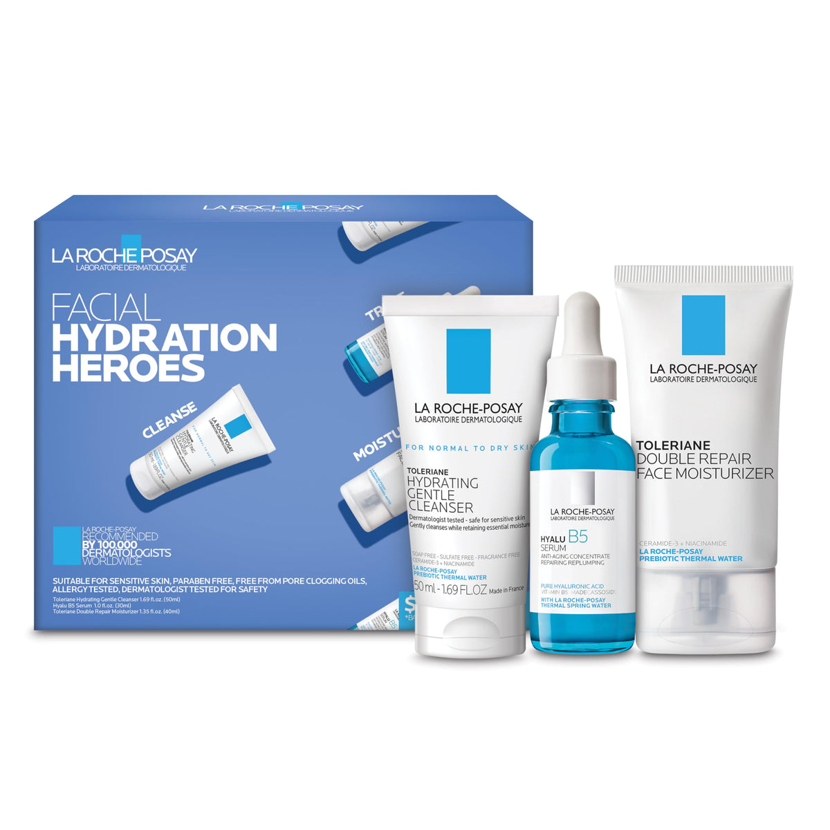 La Roche-Posay Toleriane Double Repair Face Moisturizer – For Sensitive Skin, 3.38 fl oz