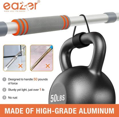 Eazer 62" Extendable Window Cleaning Kit – Rotate-Lock Squeegee, Dual Blades & 4 Microfiber Cloths
