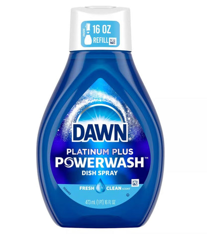 Dawn Platinum Powerwash Dish Spray – Concentrated Multi-Surface Cleaner, Removes 99% of Grease