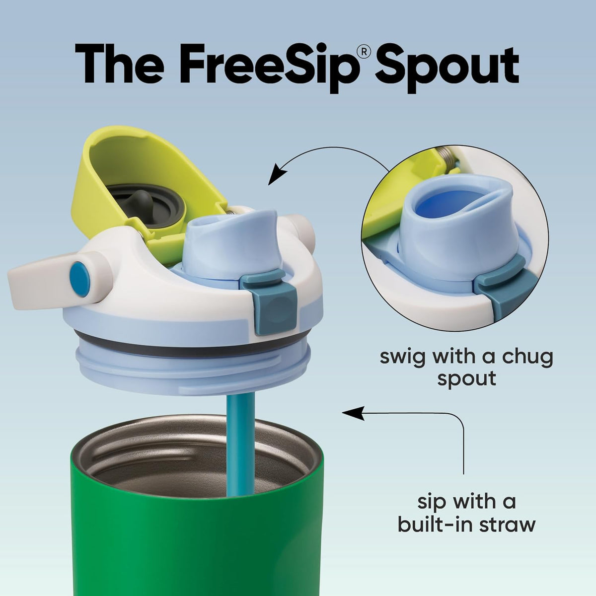 Owala FreeSip Sway Insulated Stainless Steel Water Bottle with Two-Way Spout