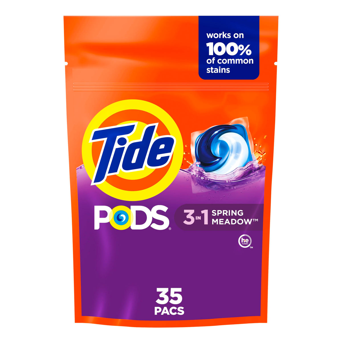 Tide PODS 3-in-1 Laundry Detergent Pacs – 112-Count, Stain Remover, Odor Fighter & Color Protector