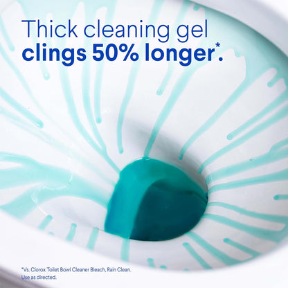 Clorox Toilet Bowl Cleaner Clinging Bleach Gel – Kills 99.9% of Germs, Removes Stains, Deodorizes