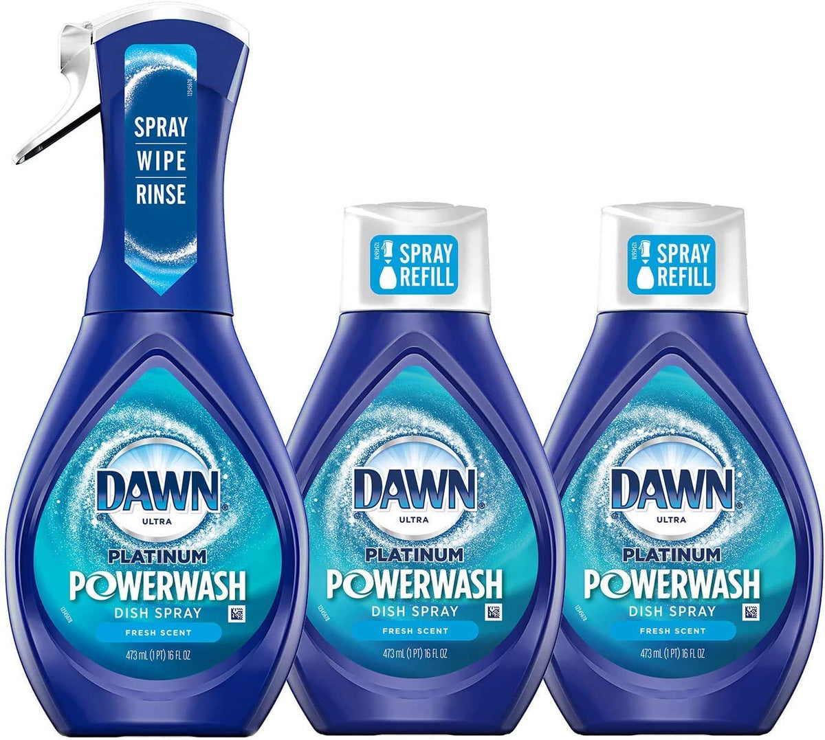 Dawn Platinum Powerwash Dish Spray – Concentrated Multi-Surface Cleaner, Removes 99% of Grease