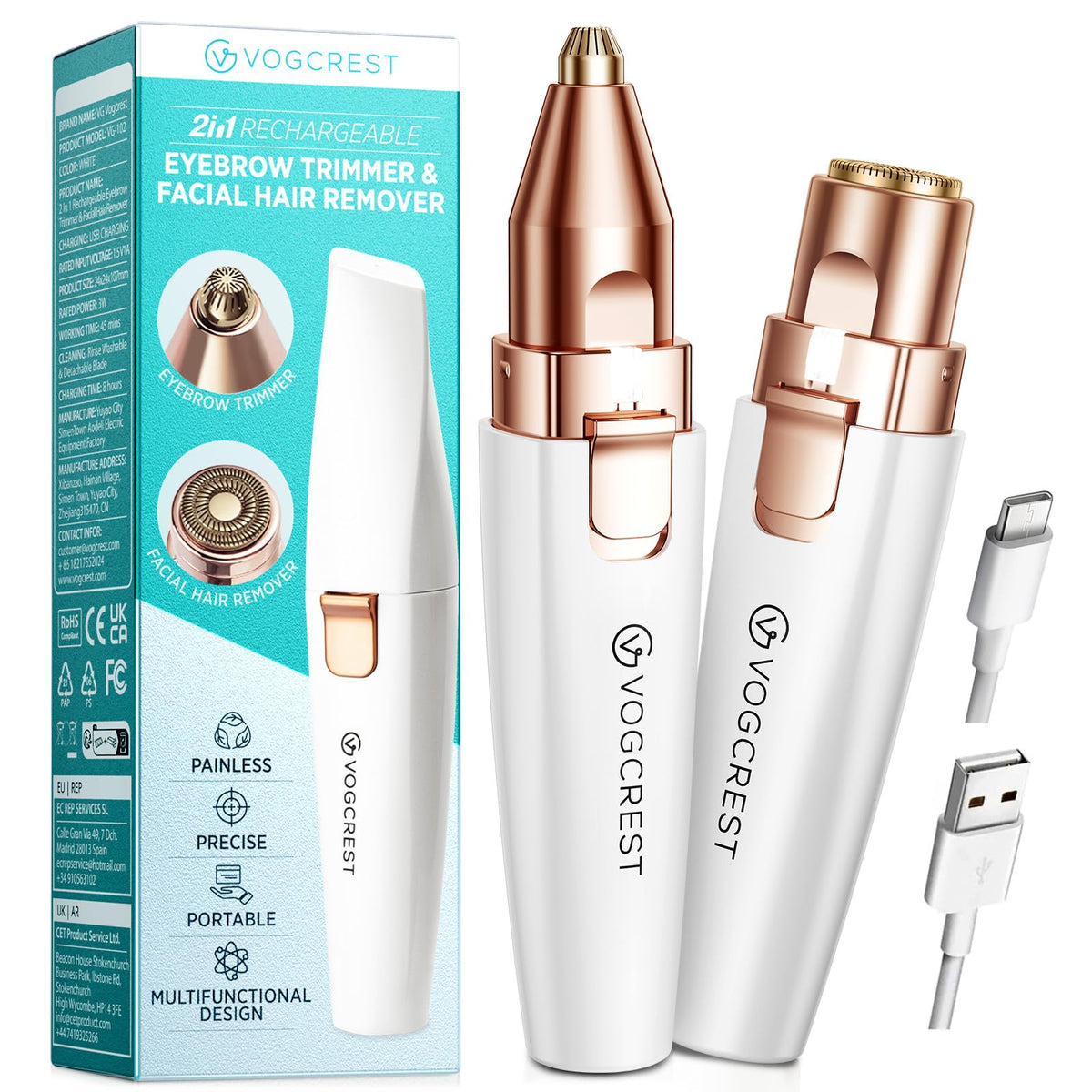 VG VOGCREST Eyebrow & Facial Trimmer
