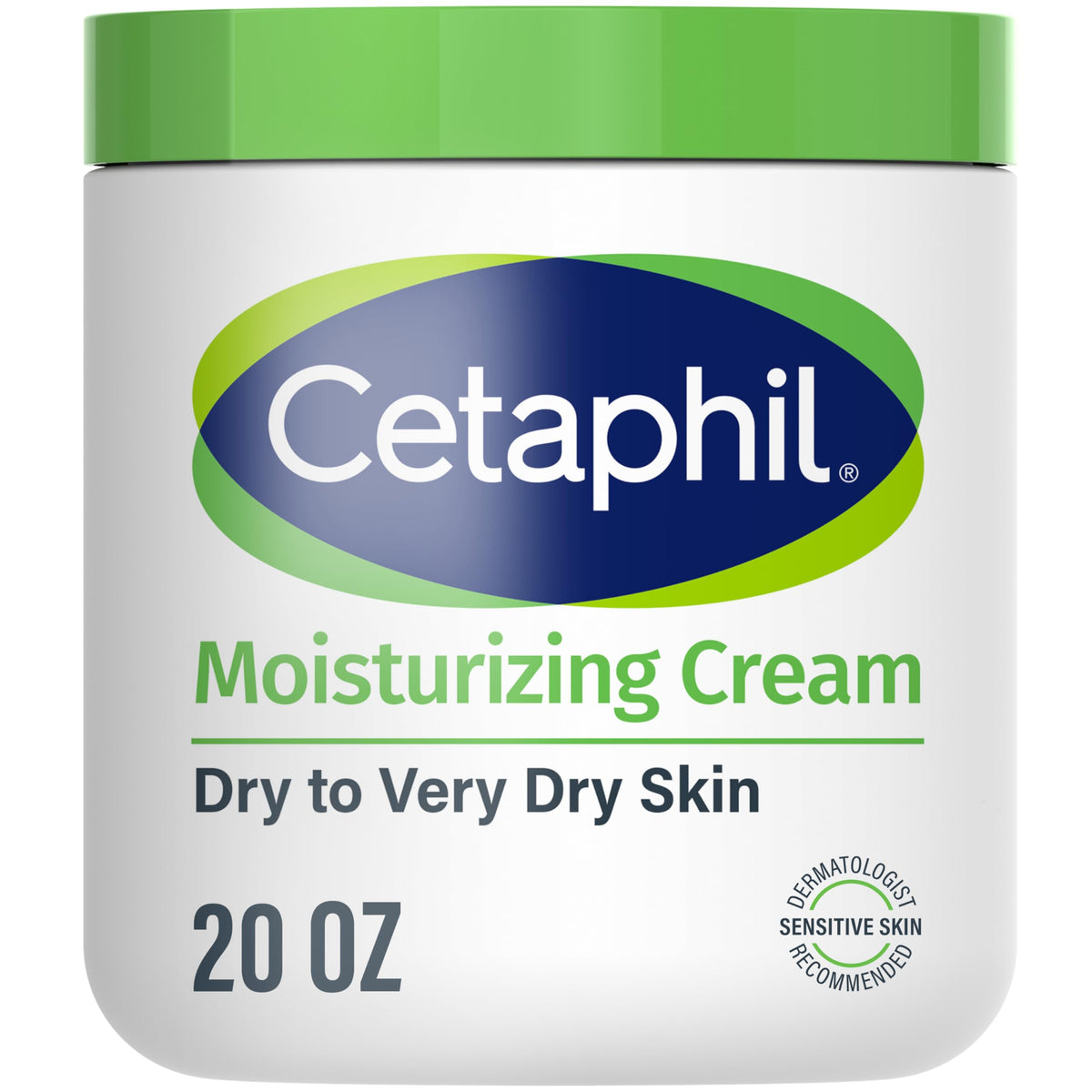 Cetaphil Moisturizing Cream for Dry to Very Dry Skin – 48-Hour Hydration, Fragrance-Free, 16 fl oz