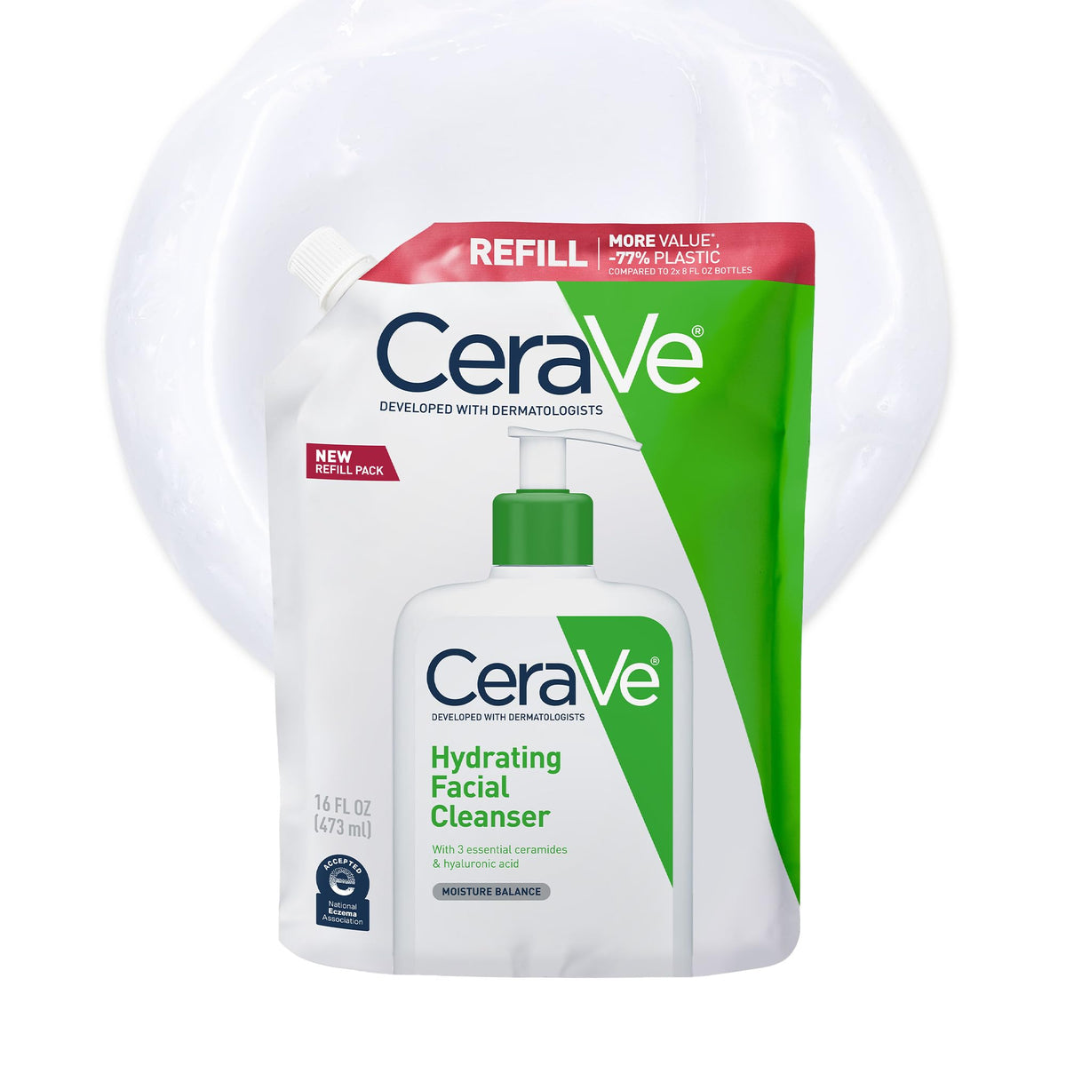 CeraVe Hydrating Facial Cleanser – Gentle Daily Face Wash with Ceramides & Hyaluronic Acid
