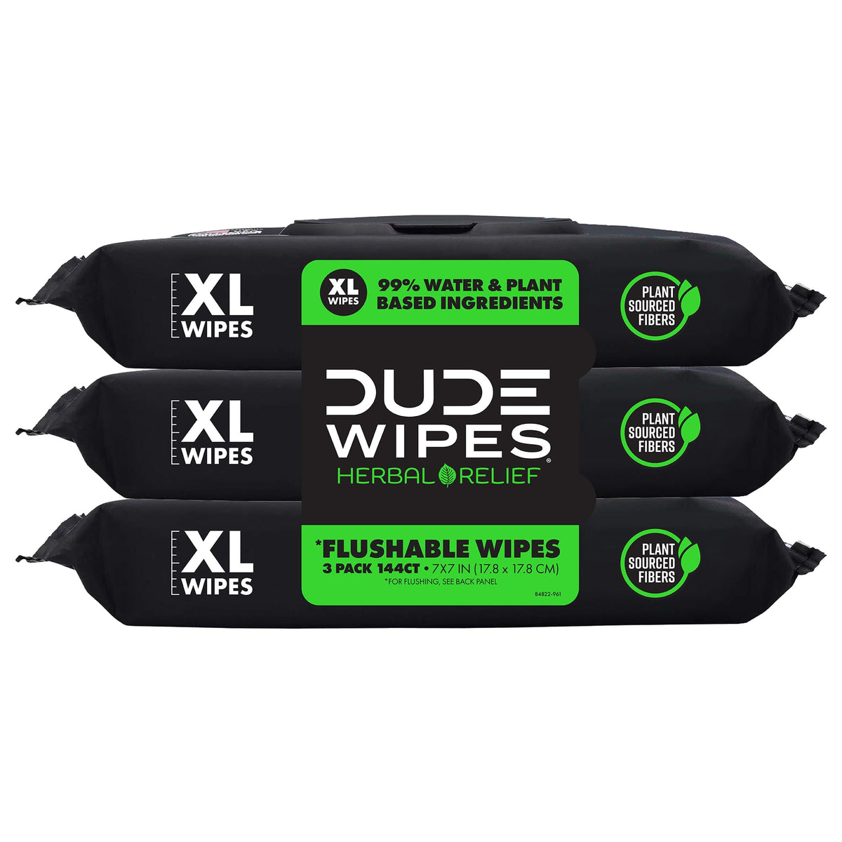 DUDE Wipes - Flushable Wipes - 6 Pack, 288 Wipes