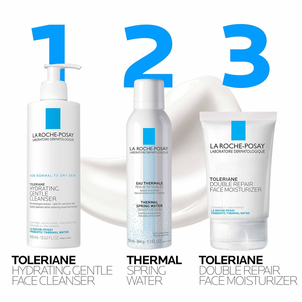 La Roche-Posay Toleriane Double Repair Face Moisturizer – For Sensitive Skin, 3.38 fl oz
