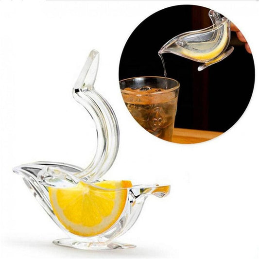 Transparent Acrylic Lemon Juice Press – Manual Citrus Squeezer & Small Fruit Juicer Kitchen Gadget