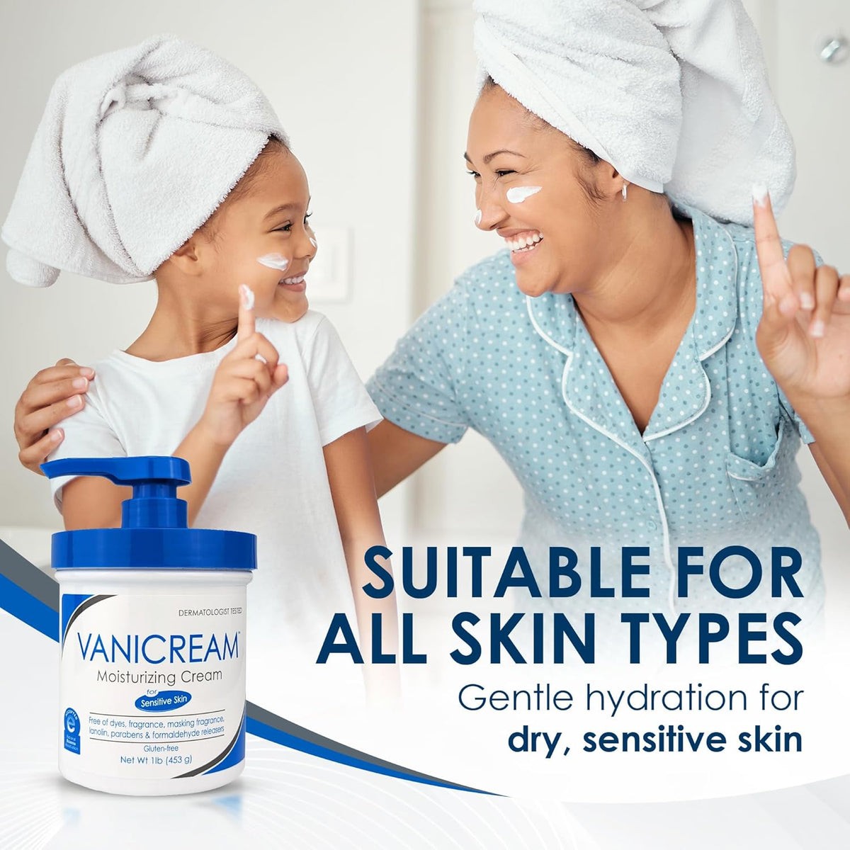 Vanicream Moisturizing Skin Cream with Pump Dispenser