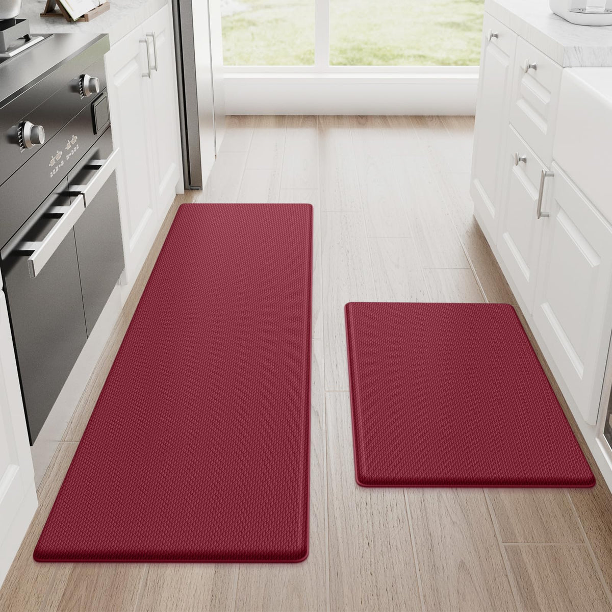 StepRite Kitchen Mats, 2PCS Kitchen Rugs