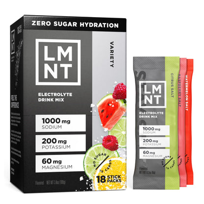 LMNT Zero Sugar Electrolytes - Variety Pack | Drink Mix | 12-Count