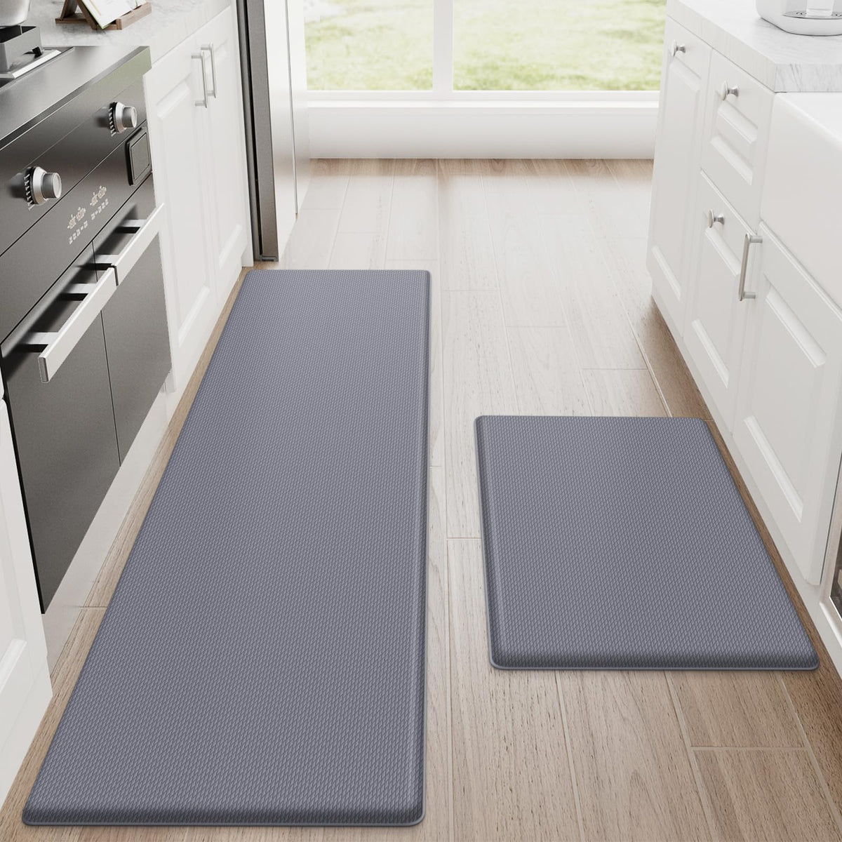 StepRite Kitchen Mats, 2PCS Kitchen Rugs