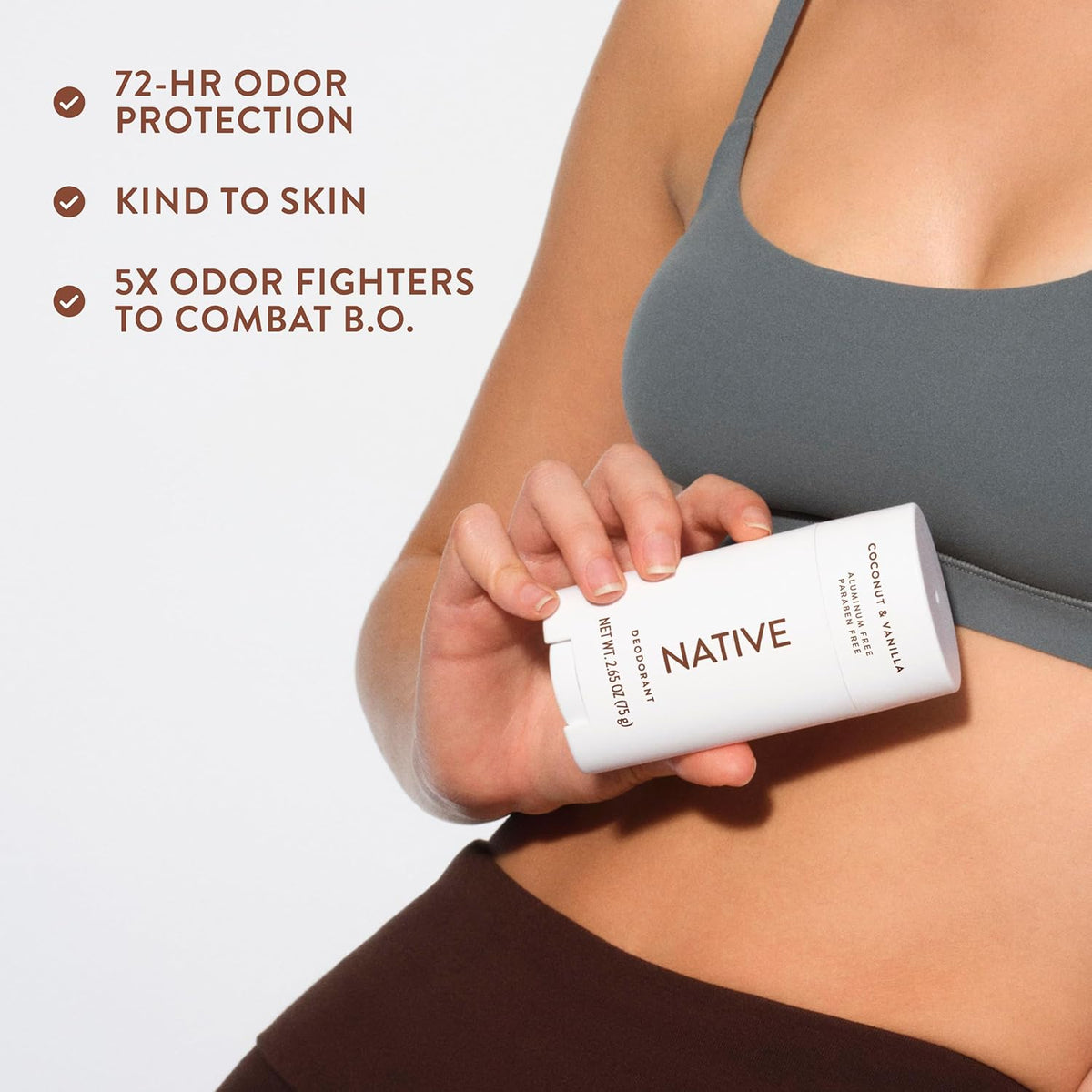 Native Aluminum-Free Deodorant – Coconut & Vanilla Scent, Naturally Derived, For Men & Women