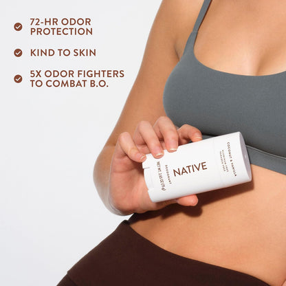 Native Aluminum-Free Deodorant – Coconut & Vanilla Scent, Naturally Derived, For Men & Women