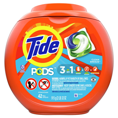 Tide PODS 3-in-1 Laundry Detergent Pacs – 112-Count, Stain Remover, Odor Fighter & Color Protector