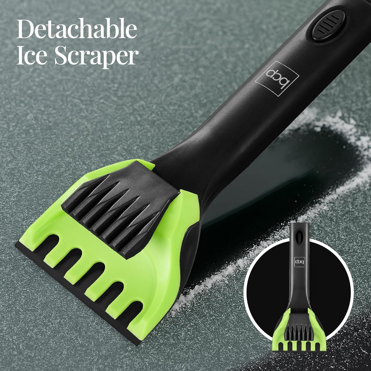 Best Choice Products 4-in-1 Snow Brush with Shovel – Telescoping Handle, Scraper, Squeegee & Carry Bag