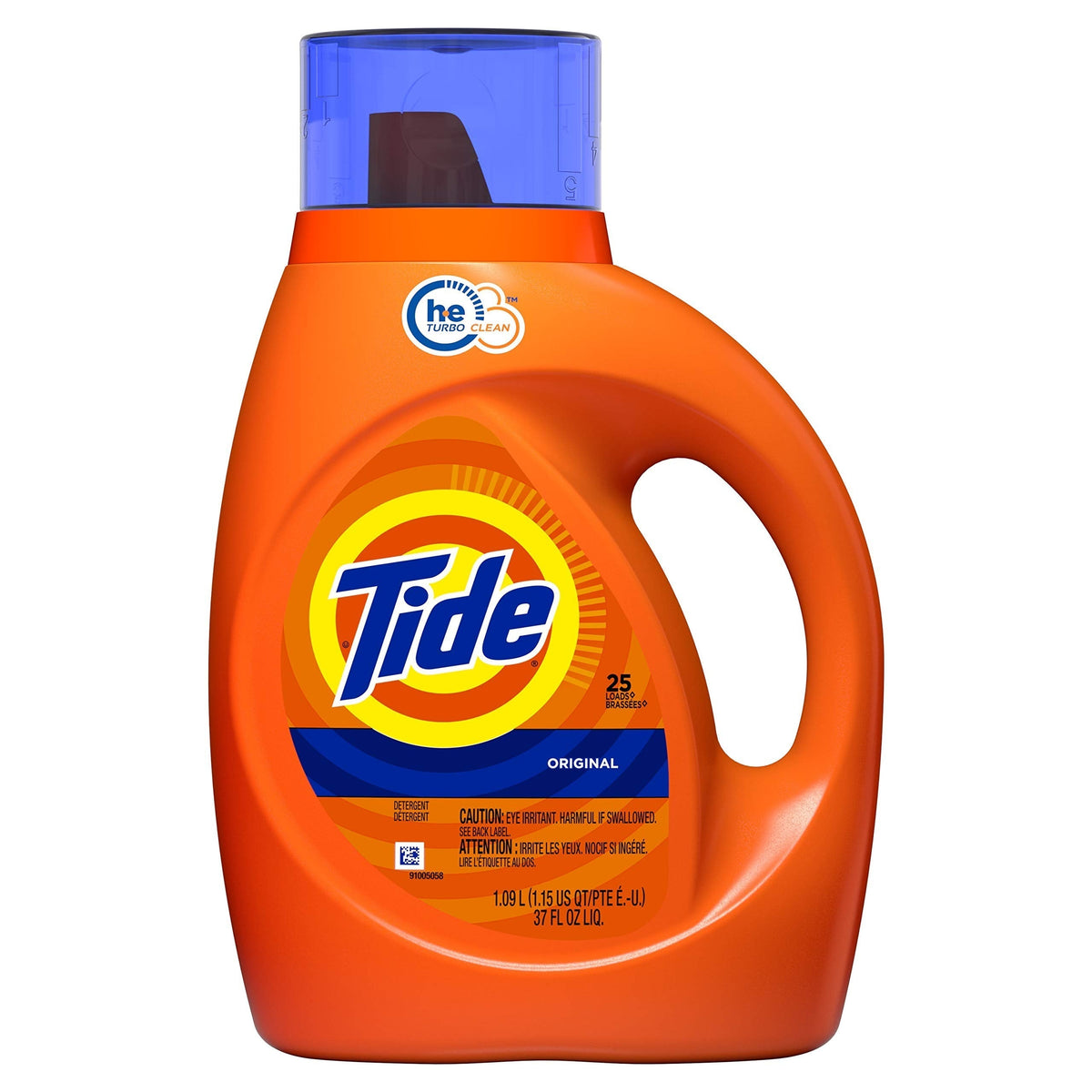 Tide Original Scent Liquid Laundry Detergent – 6X Cleaning Boost, 4X Cleaner, Fights 100% of Stains