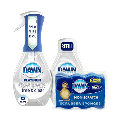 Dawn Platinum Powerwash Dish Spray – Concentrated Multi-Surface Cleaner, Removes 99% of Grease