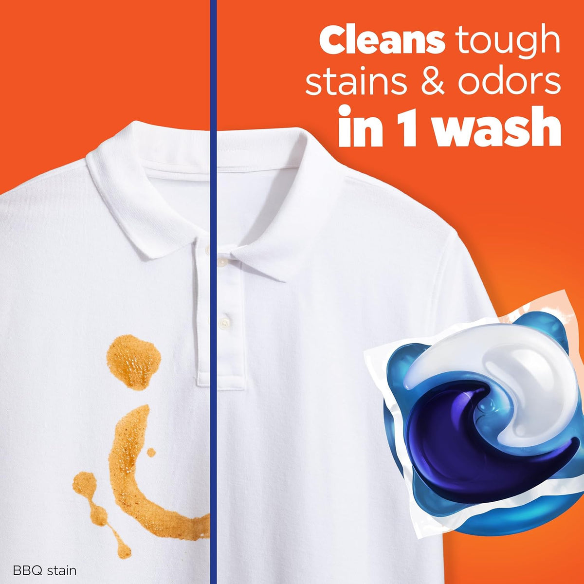 Tide PODS 3-in-1 Laundry Detergent Pacs – 112-Count, Stain Remover, Odor Fighter & Color Protector