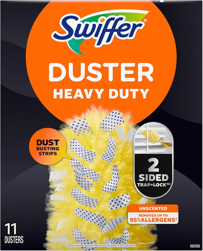 Swiffer Heavy-Duty Dusters Refill – 11-Count, Traps & Locks Dust, Removes 95% of Allergens