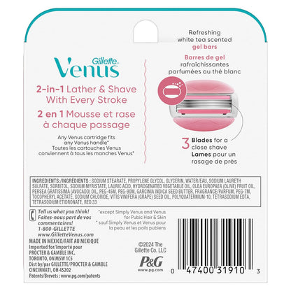 Gillette Venus ComfortGlide White Tea Women's Razor Blades
