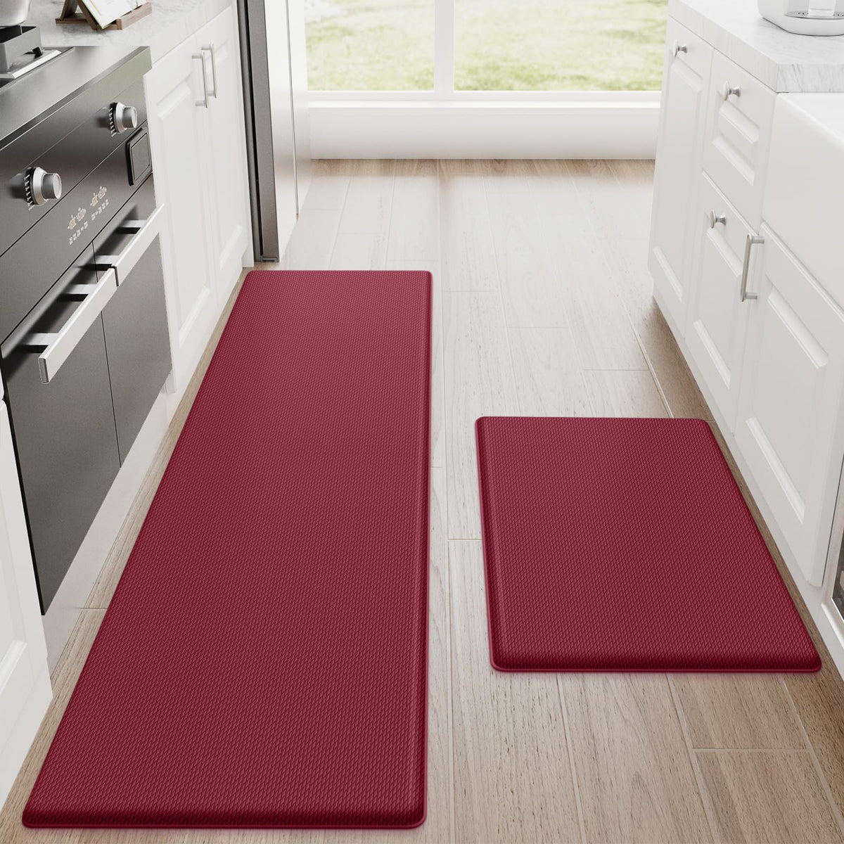 StepRite Kitchen Mats, 2PCS Kitchen Rugs
