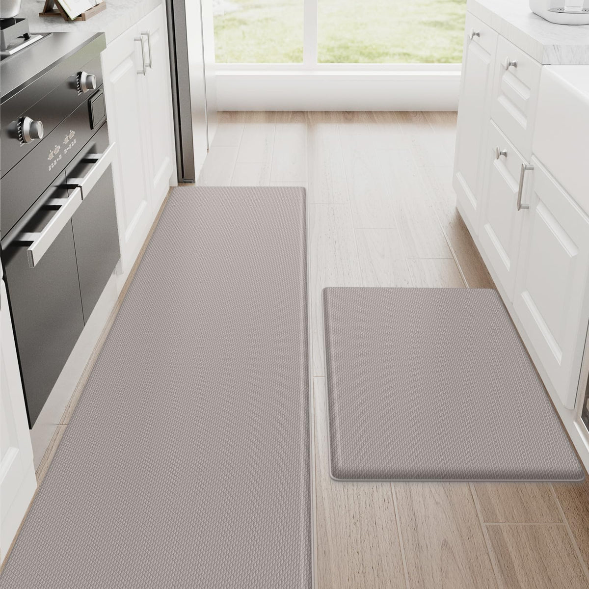 StepRite Kitchen Mats, 2PCS Kitchen Rugs