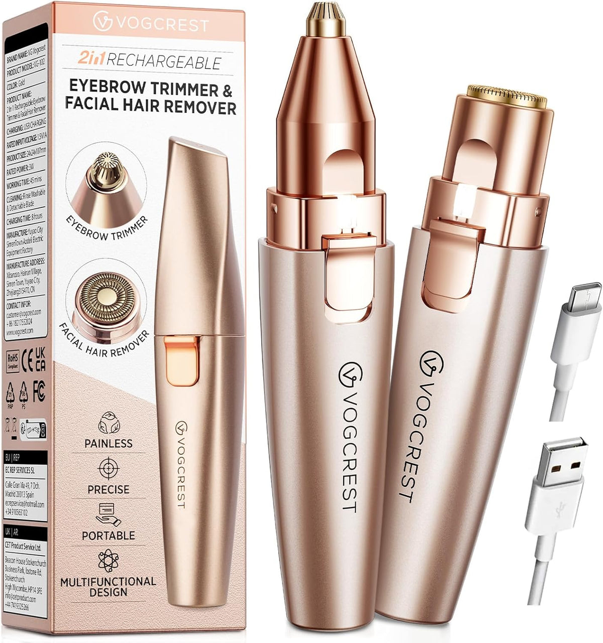VG VOGCREST Eyebrow & Facial Trimmer